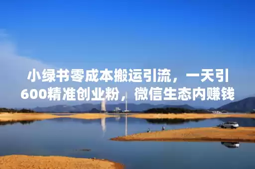小绿书零成本搬运引流，一天引600精准创业粉，微信生态内赚钱的机会来了