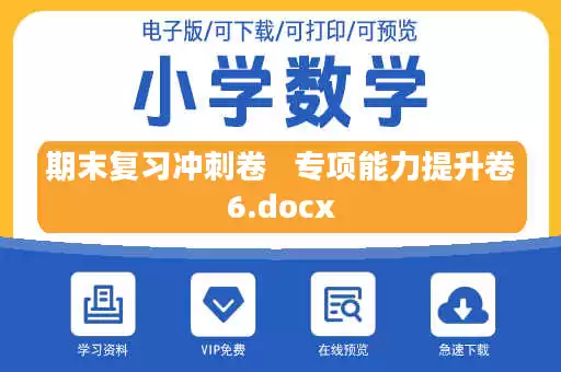 期末复习冲刺卷   专项能力提升卷6.docx