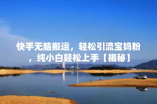 快手无脑搬运，轻松引流宝妈粉，纯小白轻松上手【揭秘】