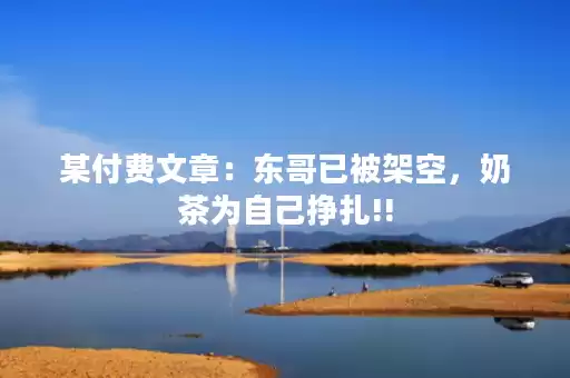 某付费文章：东哥已被架空，奶茶为自己挣扎!!